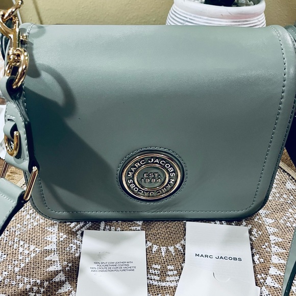 Marc Jacobs Insignia Full Flap Logo Shoulder Bag - Picture 10 of 13